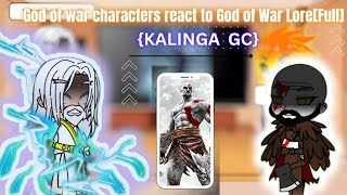 FullGod of War Characters react to God of War LoreKALINGA GC [upl. by Aerdnaeel]