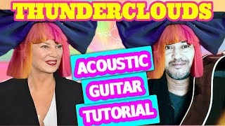 Thunderclouds Guitar Chords and Baseline  LSD Sia [upl. by Notserk469]