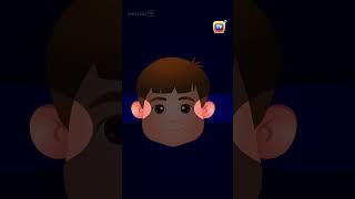 Head Shoulders Knees and Toes shorts chuchutv nurseryrhymes KidsSongs kidslearning kids [upl. by Nnahgem409]