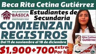 Beca Rita Cetina Inician Registros Para Estudiantes de Secundaria [upl. by Trula7]