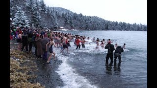 Juneau New Years Polar Bear Dip 2018 [upl. by Rico821]