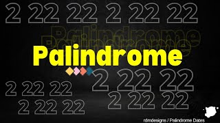 What is Palindrome Is Palindrome Date Lucky What is Palindrome Date English Vocabulary [upl. by Atikihs]