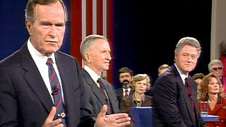 1992 United States presidential debate  Bill Clinton George HW Bush Ross Perot [upl. by Skylar]