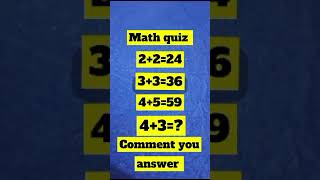 maths trick and quiz maths vedicmathstricksforfastcalculation foryou shorts [upl. by Fariss]