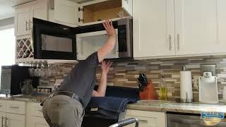 Removing and installing an overtherange microwave with one technician [upl. by Adnerad]