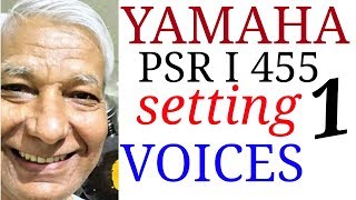 YAMAHA PSR i 455  SETTING VOICE FUNCTIONS  REVIEW INDIAN TONES Part ONE  HINDI DEMO [upl. by Zenger]