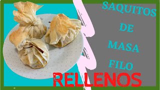 🤗 Saquitos de Pasta FILO rellenos de COUS COUS y SALSA AGRIDULCE [upl. by Nathaniel]