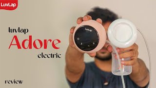 Luvlap Adore Electric Breast Pump Review [upl. by Eiramait]