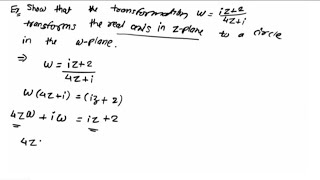 Complex Analysis  how to transform z 1 into w plane using bilinear transformation [upl. by Ezalb419]