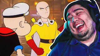 REACCION A Saitama VS Popeye DEATH BATTLE ESCARDI [upl. by Ahsiener]