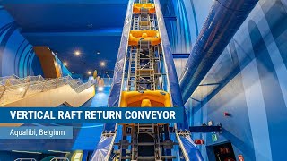 Sunkid Moving Carpet – Vertical raft return conveyor [upl. by Onilatac]