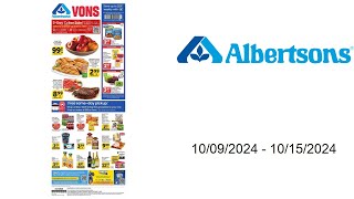 Albertsons Weekly Ad US  10092024  10152024 [upl. by Atalya559]