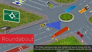 UK ROUNDABOUT RULES DRIVING LESSON ACCORDING TO HIGHWAY RULES PASS YOUR DRIVING TEST [upl. by Dwan]