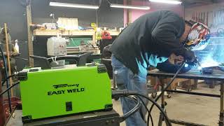 Forney 140 Easy weld set up and welding And shop talk about future projects [upl. by Nosydam]