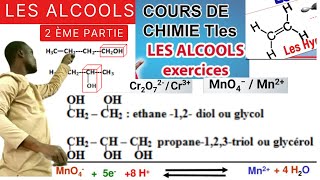 Les Alcools2ème Partie et finRésumé de coursExplication détailléesérie dexercices [upl. by Anived]