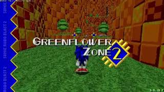 Modern Sonic V6  Greenflower Zone Act 2 Speedrun 1 [upl. by Ernie17]