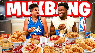 Filipino MUKBANG with NBA AllStar [upl. by Aicetel332]