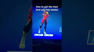 How to get the new bird call free emote fortnite fortniteshorts [upl. by Brockie923]