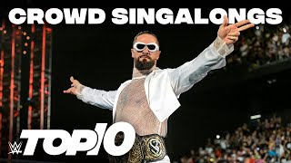 Crowds singing Superstar themes WWE Top 10 Aug 27 2023 [upl. by Colwen]