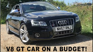 THE BUDGET V8 MAUNAL AUDI S5 CRAZY CHEAP  2007 Audi S5 Review [upl. by Drawoh]