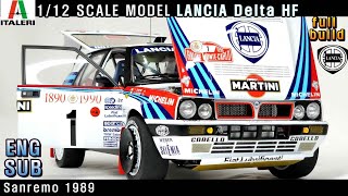 ITALERI 112 LANCIA Delta HF Integrale Sanremo 1989 [upl. by Llehcram]