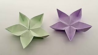 Kwiatek  Jak zrobić z kartki papieru origami [upl. by Maurizia]