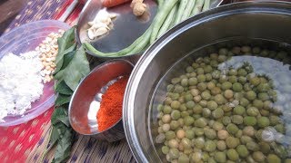 Pattani Kurma Green Peas masala Recipes my village cooking  Village food Recipes [upl. by Pressman]