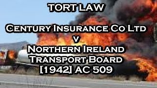 Century Insurance Co Ltd v Northern Ireland Transport Board 1942 AC 509 [upl. by Jeannette980]