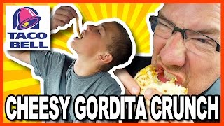 Taco Bell Cheesy Gordita Crunch Review Cohost Ben Domik [upl. by Attaynek]