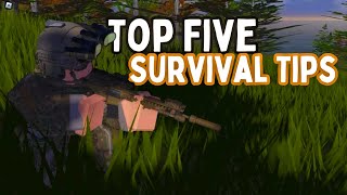 Blackhawk Rescue Mission 5  TOP FIVE SURVIVAL TIPS BRM5  Roblox roblox brm5 natanoy [upl. by Mhoj]