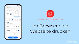 Im Browser eine Webseite drucken  OnePlus Android 14  OxygenOS 14 [upl. by Vani866]