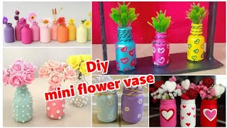 How to make Mini Flower vase at Home Simple and easy flower vaseEasy craft tutorial for beginners [upl. by Blackman433]