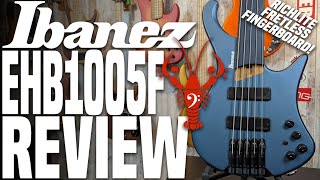 Ibanez EHB1005F Fretless Headless 5 String Bass  The F Also Stands for Fun  LowEndLobster Review [upl. by Oler]