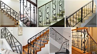 Metal stair railing design ideas  Metal stair grill design ideas [upl. by Ardnatal]