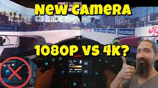 New Camera Test 1080p vs 4k Filming iRacing IndyCar LongBeach [upl. by Fawna]