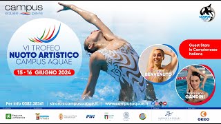 VI TROFEO DI NUOTO ARTISTICO CAMPUS AQUAE 2024 [upl. by Rosner]