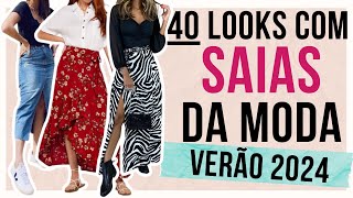 🔴5 SAIAS NA MODA PRIMAVERA VERÃO 2023 2024 40 LOOKS  Maga Moda  Estilo e Tendências [upl. by Bethel]