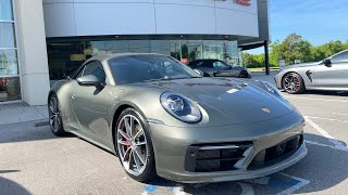 Aventurine Green Porsche 911 S cabriolet with Truffle Brown interior [upl. by Aivul45]