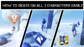 HOW TO EAGER EDGE SKATE ON EACH CLASS FOR CONTROLLER  Destiny 2 [upl. by Ynaffet]