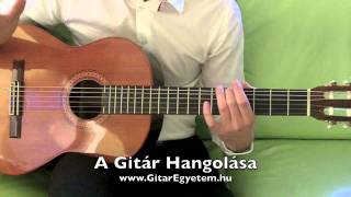 A Gitár Hangolása bemutatja a gitártanár  Gitároktatás és tanulás  Gitarozomcom [upl. by Nameerf980]