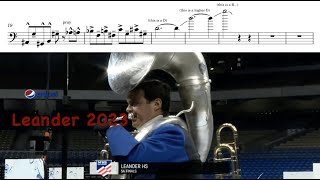 Leander HS 2023 TubaTrombone Solo Transcription [upl. by Faunia349]