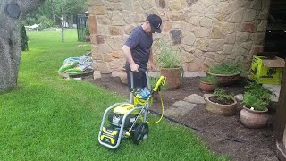 Ryobi model RY803325 Pressure Washer 3300 PSI 25 GPM  Part 1 [upl. by Ronym906]