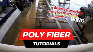 Poly Fiber Tutorials  Fabric Covering a KitFox Wing part one [upl. by Cart131]