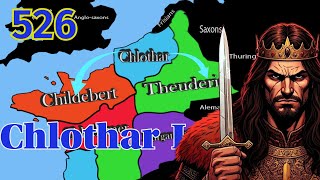 How Chlothar the first had united all Franks  Merovingians dynasty in Medieval Time  history [upl. by Birck]