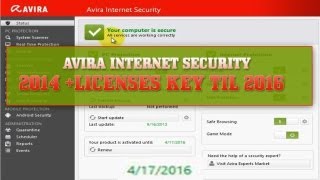 Avira Internet Security 2014 Full Version Key Til 2016  FREE DOWNLOAD [upl. by Rye792]