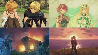 Xenoblade Trilogy  All Ending Themes Future Connected Excluded [upl. by Oramlub]