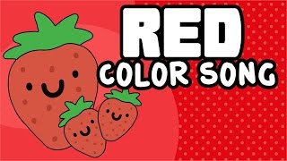 Red  Color Song  Colores en inglés  Nursery Rhymes for Children [upl. by Craw]