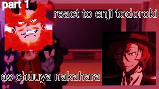 mhabnhapro heroesshotodabi react to endeavorenji todoroki as chuuya nakahara part1 [upl. by Daniela246]