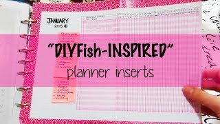 DIY Fish Inspired Planner Inserts [upl. by Pettit156]