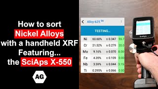 How to Sort Nickel Alloys with a Handheld XRF Featuring the Sciaps X550 [upl. by Edialeda813]